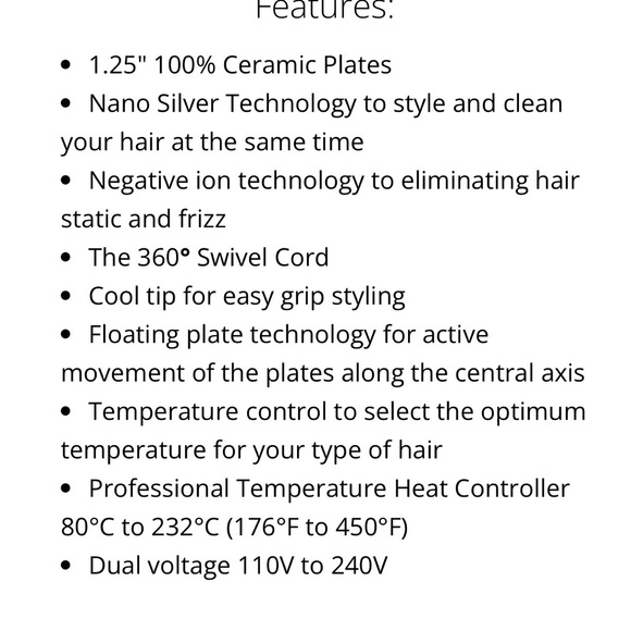 Royale New Platinum Genius Heating Element Pink Stripes Flat Iron - Picture 4 of 11